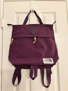NWOT North Face Berkeley Tote Pack / Backpack w/ laptop sleeve Purple
